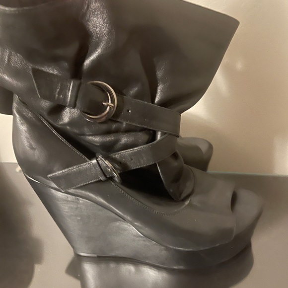 Womens open toe booties - Picture 2 of 2